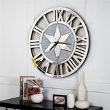 Clocks: Sparkle Twinkle Crystal Diamond Wall Clock Silver Mirror Wall Decor Big Clocks