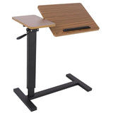 Screens & Stands: Premium height Adjustable Overbed Bedside Table With Wheels Solid Tilt Tray Table
