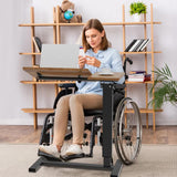 Screens & Stands: Premium height Adjustable Overbed Bedside Table With Wheels Solid Tilt Tray Table