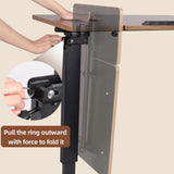 Screens & Stands: Premium height Adjustable Overbed Bedside Table With Wheels Solid Tilt Tray Table