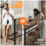 Table & Bar Stools: Xxl Marble Kitchen Bar Table Counter Breakfast Dining Table W/ Thicken Metal Leg