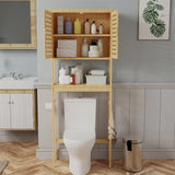 Bathroom Cabinets, Cupboards & Storage: 4-Tier Bamboo Bathroom Toilet Storage Rack