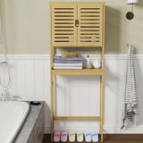 Bathroom Cabinets, Cupboards & Storage: 4-Tier Bamboo Bathroom Toilet Storage Rack