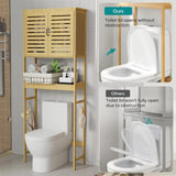 Bathroom Cabinets, Cupboards & Storage: 4-Tier Bamboo Bathroom Toilet Storage Rack