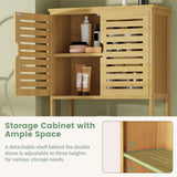 Bathroom Cabinets, Cupboards & Storage: 4-Tier Bamboo Bathroom Toilet Storage Rack