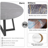 Side Tables: Set of 2 Grey Sintered Stone Tables