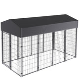 Dog Playpens & Gates: Jumbo Outdoor Dog Kennel Heavy Duty Pet Playpen Pre-galvanized Animal Cage Fence