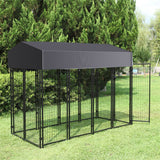 Dog Playpens & Gates: Jumbo Outdoor Dog Kennel Heavy Duty Pet Playpen Pre-galvanized Animal Cage Fence