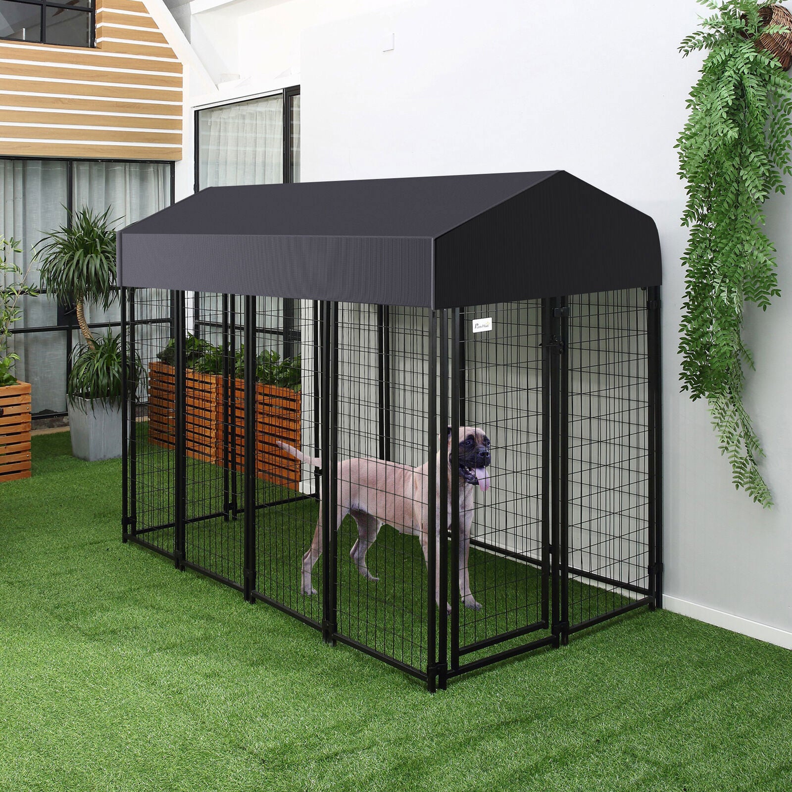 Dog Playpens & Gates: Jumbo Outdoor Dog Kennel Heavy Duty Pet Playpen Pre-galvanized Animal Cage Fence