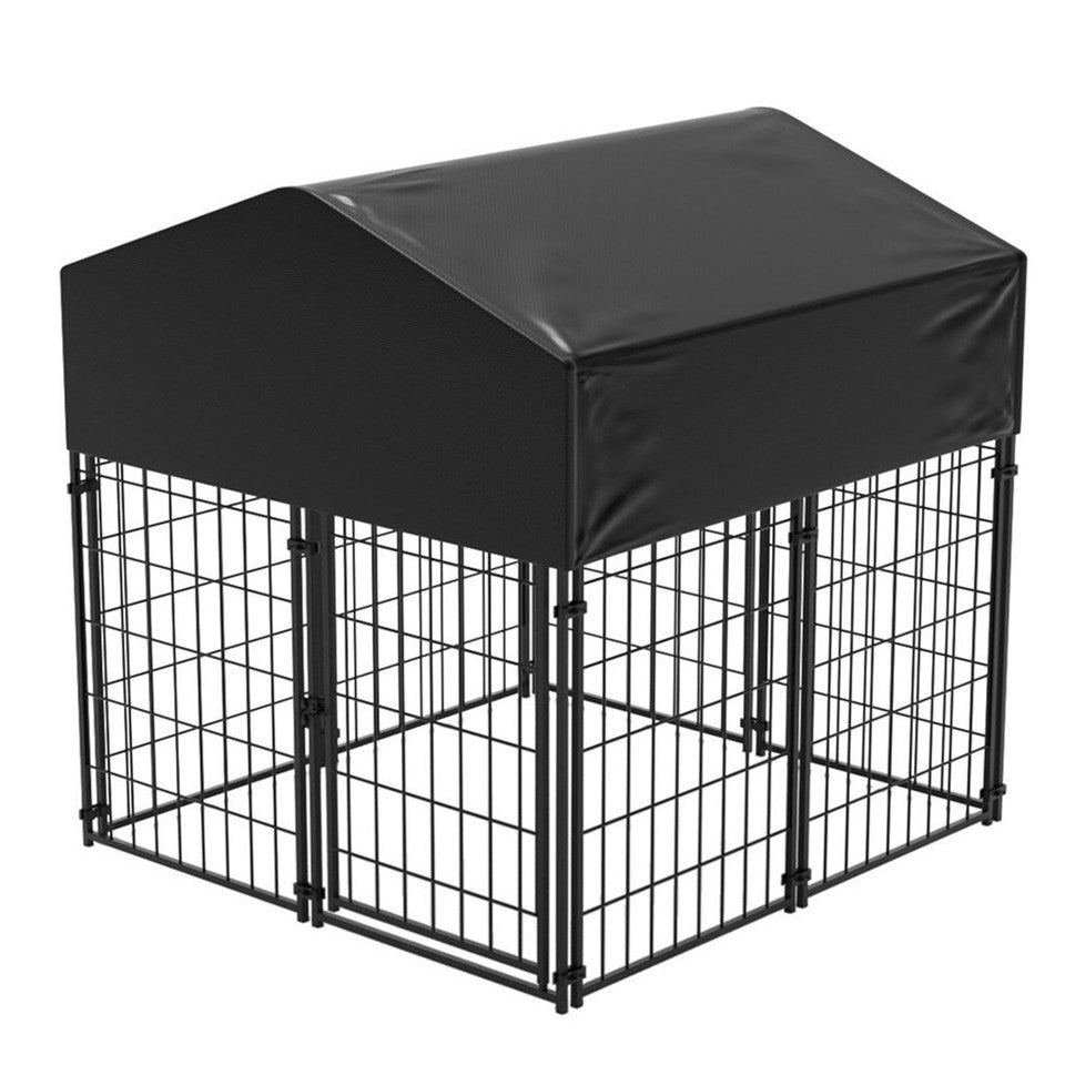 Dog Playpens & Gates: Dog Playpen House Heavy Duty Large Outdoor Dog Kennel Anti-rust Metal Pet Crate