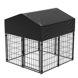 Dog Playpens & Gates: Dog Playpen House Heavy Duty Large Outdoor Dog Kennel Anti-rust Metal Pet Crate