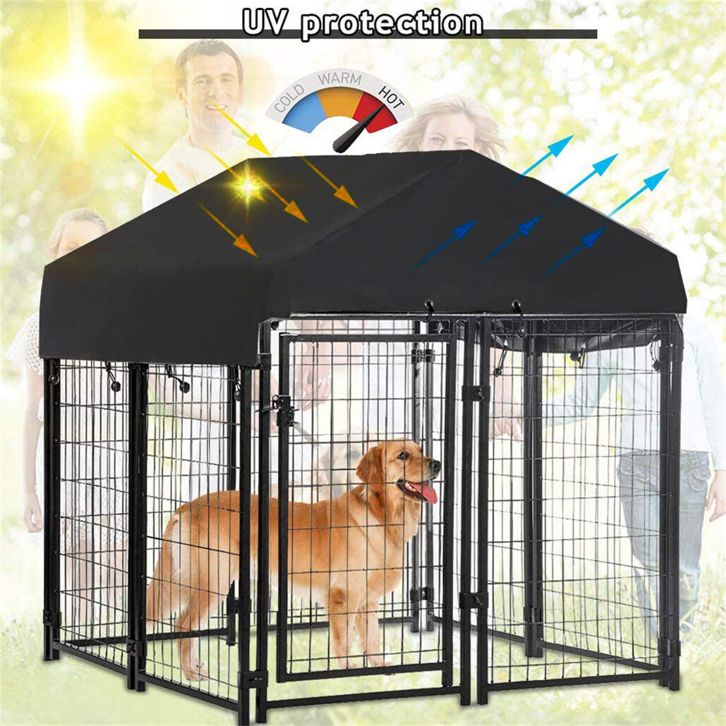 Dog Playpens & Gates: Dog Playpen House Heavy Duty Large Outdoor Dog Kennel Anti-rust Metal Pet Crate
