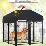 Dog Playpens & Gates: Dog Playpen House Heavy Duty Large Outdoor Dog Kennel Anti-rust Metal Pet Crate