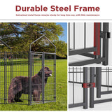 Dog Playpens & Gates: Dog Playpen House Heavy Duty Large Outdoor Dog Kennel Anti-rust Metal Pet Crate