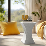 Screens & Stands: Hourglass Shape Geometric Lightweight Coffee Side Table Bedroom Nightstand Table
