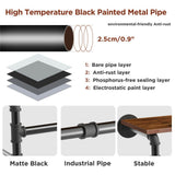Coat Racks: Upgraded Heavy Duty Pipe Clothes Rack Iron Garment Hanging Bar with Top Shelf