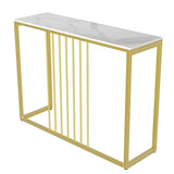 Side Tables: Golden Console Table for Hallway Entryway