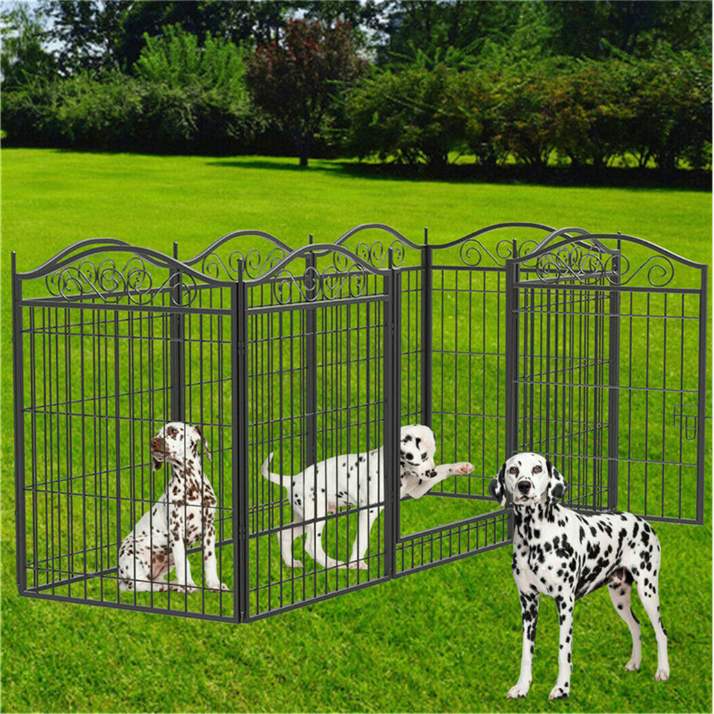 Dog Playpens & Gates: Dog Playpen Kennel Cage Indoor Outdoor Dog Exercise Pen Cat Chicken Rabbit Fence