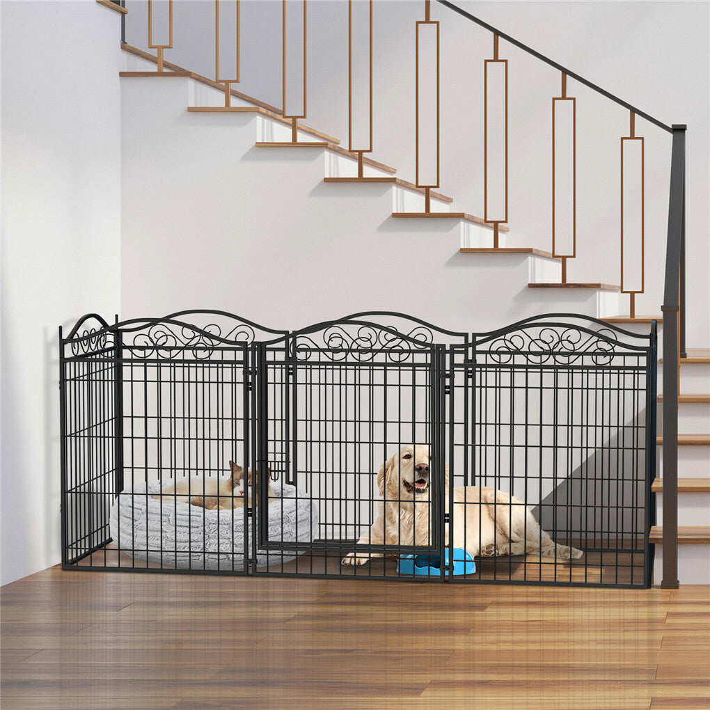 Dog Playpens & Gates: Dog Playpen Kennel Cage Indoor Outdoor Dog Exercise Pen Cat Chicken Rabbit Fence