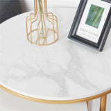 Side Tables: Set of 2 Sintered Stone Nesting End Tables