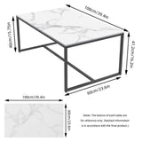 Side Tables: Elegant Heavy Duty Stone Coffee & Side Table