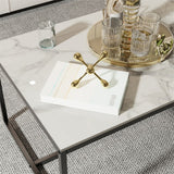 Side Tables: Elegant Heavy Duty Stone Coffee & Side Table