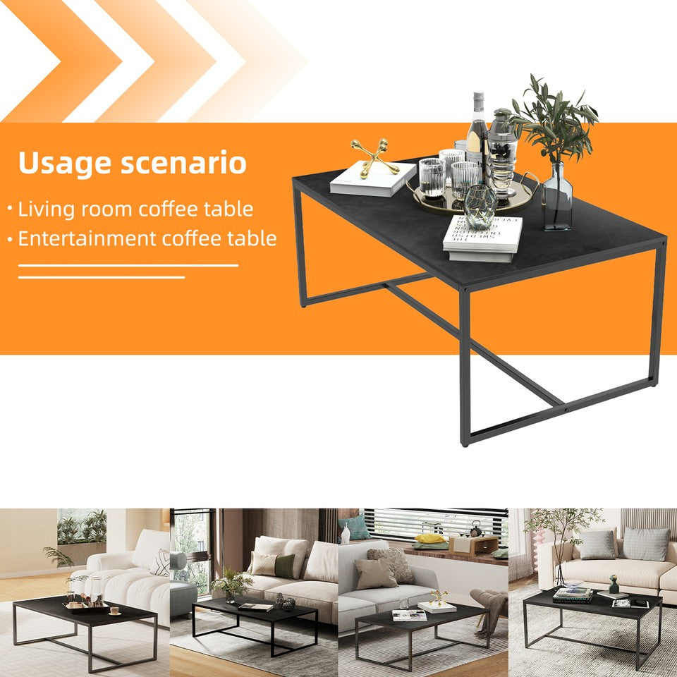 Coffee Tables: Elegant Heavy Duty Stone Coffee & Side Table
