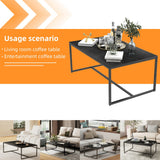 Coffee Tables: Elegant Heavy Duty Stone Coffee & Side Table