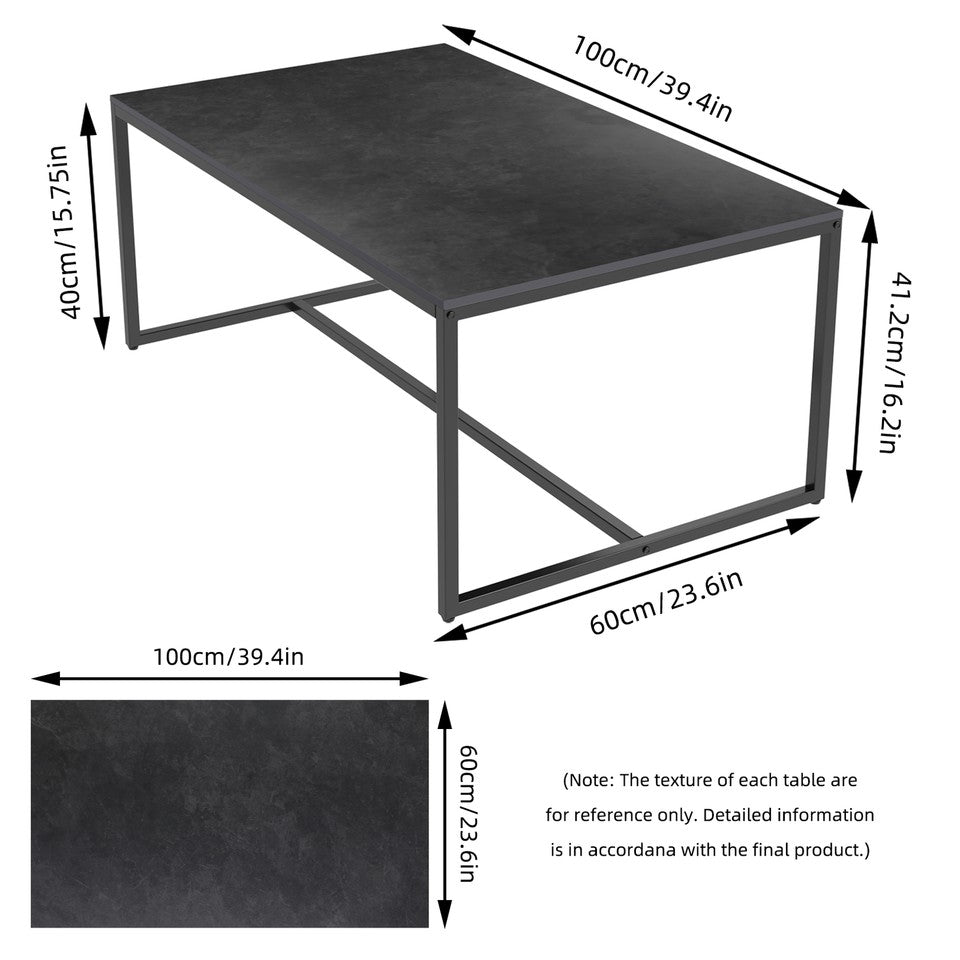 Coffee Tables: Elegant Heavy Duty Stone Coffee & Side Table