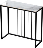 Side Tables: Glossy Sintered Stone Hallway Table