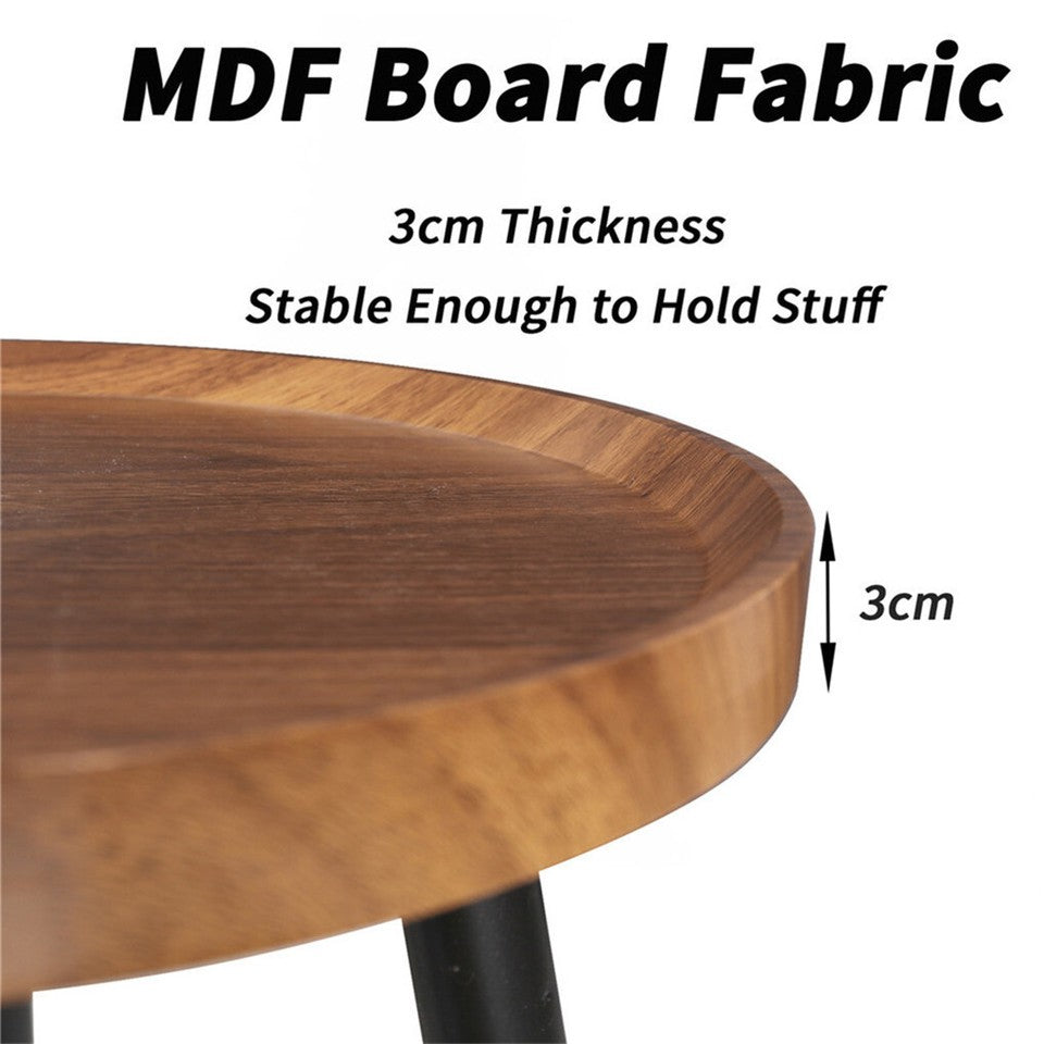 Side Tables: Industrial Nesting Wooden Side Tables