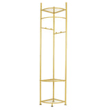 Coat Racks: Fin Heavy Duty Clothes Stand Space-Saving Corner Coat Hat Shoes Rack Bedroom