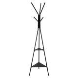 Coat Racks: Coat Rack, Freestanding Coats Rack Stand with 2 Shelves & 6 Hooks, Free Standing Hall Coat Tree
