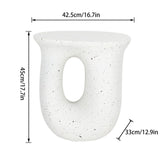 Table & Bar Stools: U-Shaped Terrazzo Concrete Outdoor Stool