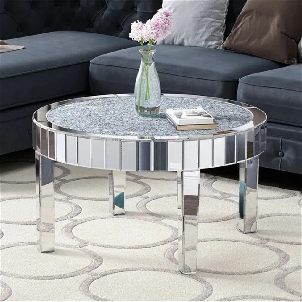 Coffee Tables: XXL Bling Mirrored Crystal Coffee Table