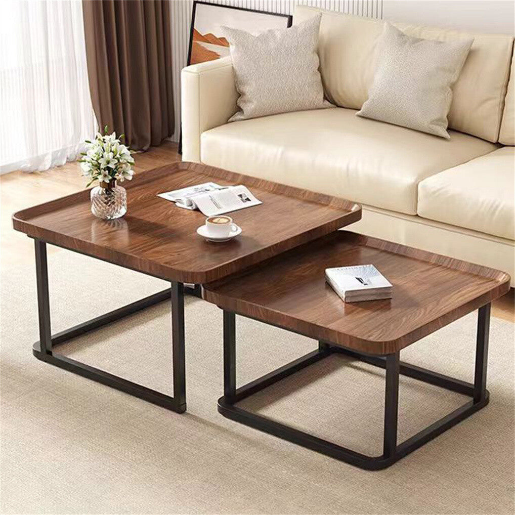 Coat Racks: 2X Industrial Vintage Stacking Coffee Tables