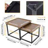 Coat Racks: 2X Industrial Vintage Stacking Coffee Tables