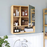 Bathroom Cabinets, Cupboards & Storage: Xl Bathroom Wall Mirror Medicine Cabinet With Single Door And Adjustable Shelves