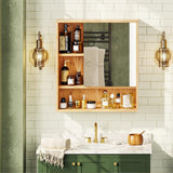 Bathroom Cabinets, Cupboards & Storage: Xl Bathroom Wall Mirror Medicine Cabinet With Single Door And Adjustable Shelves