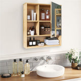Bathroom Cabinets, Cupboards & Storage: Xl Bathroom Wall Mirror Medicine Cabinet With Single Door And Adjustable Shelves