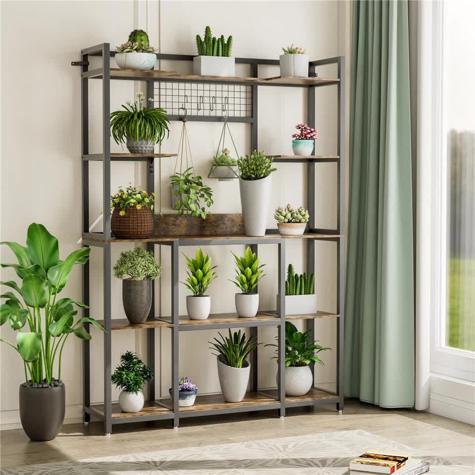 Bookcases & Shelves: XXL Large Kitchen Bakers Rack Freestanding Microwave Stand Kitchen Storage Shelf