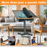 Jigsaw Puzzles & Accessories: 1500-Piece Jigsaw Puzzle Table with Storage Drawers, Adjustable Tilt and 360° Rotation