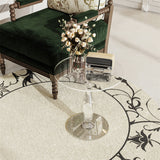 Dining Tables: Crystal-Clear Acrylic Coffee Table Sofa Side Table Small Bedside Table Bedroom