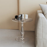 Dining Tables: Crystal-Clear Acrylic Coffee Table Sofa Side Table Small Bedside Table Bedroom