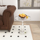 Dining Tables: Crystal-Clear Acrylic Coffee Table Sofa Side Table Small Bedside Table Bedroom