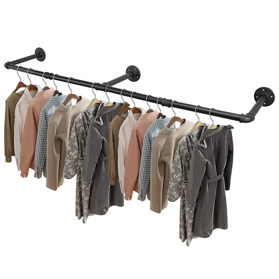 Drying Racks & Hangers: Adjustable Wall-Mounted Clothes Rack (90180 cm)