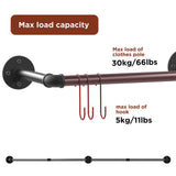 Drying Racks & Hangers: Adjustable Wall-Mounted Clothes Rack (90180 cm)
