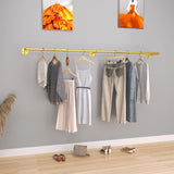 Drying Racks & Hangers: Vintage Gold Wall-Mounted Clothes Rack  Strong Metal Garment Hanging Rail
