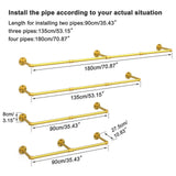 Drying Racks & Hangers: Vintage Gold Wall-Mounted Clothes Rack  Strong Metal Garment Hanging Rail