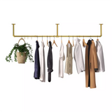 Drying Racks & Hangers: Vintage Gold Wall-Mounted Clothes Rack  Strong Metal Garment Hanging Rail